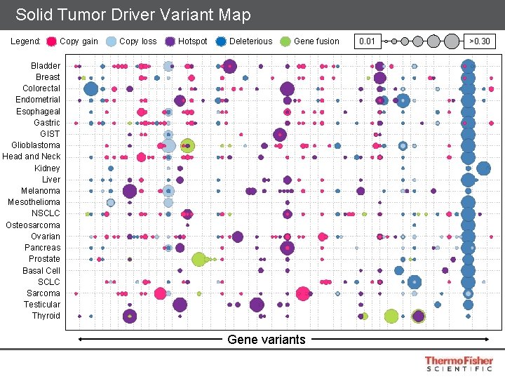 Solid Tumor Driver Variant Map Legend: Copy gain Copy loss Hotspot Deleterious Gene fusion