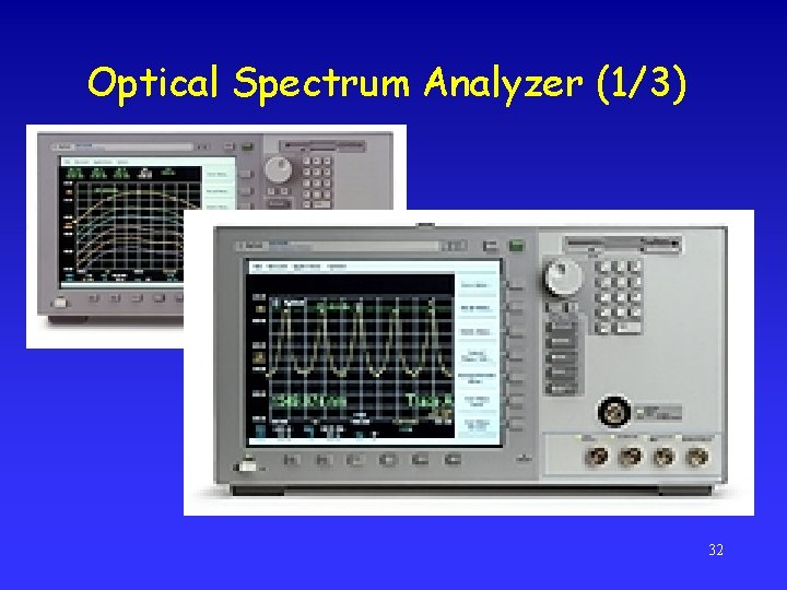 Optical Spectrum Analyzer (1/3) 32 