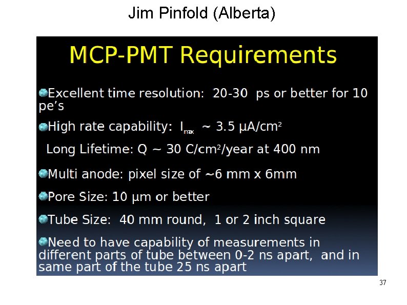 Jim Pinfold (Alberta) 37 