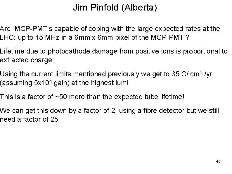 Jim Pinfold (Alberta) Are need We MCP-PMT’s to establish capable if theof. MCP-PMT’s coping