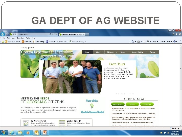 GA DEPT OF AG WEBSITE 