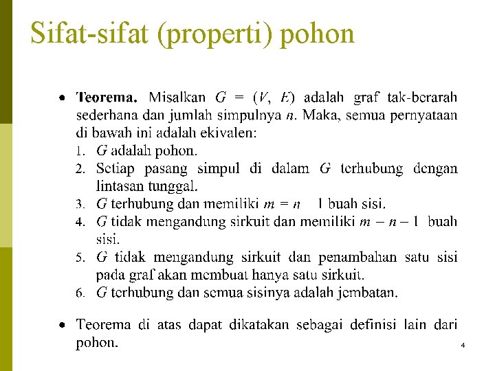 Sifat-sifat (properti) pohon 4 