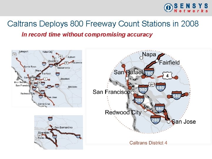 Caltrans Deploys 800 Freeway Count Stations in 2008 In record time without compromising accuracy