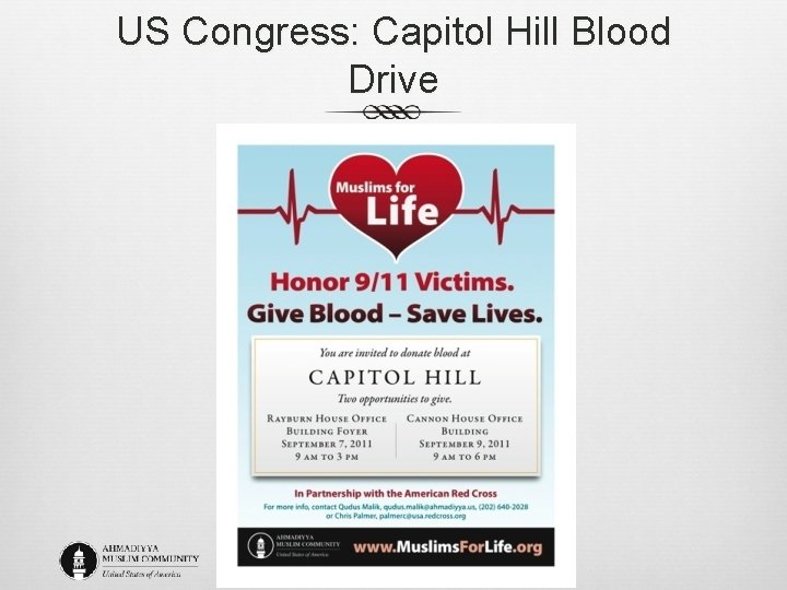 US Congress: Capitol Hill Blood Drive 