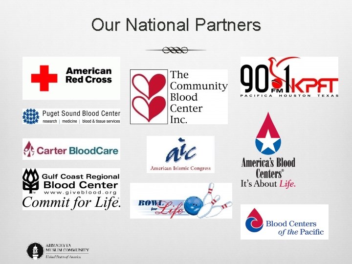 Our National Partners 