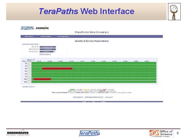 Tera. Paths Web Interface 8 