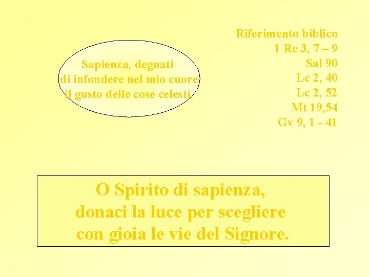 Doni Dello Spirito Santo Sapienza I DONI DELLO SPIRITO SANTO La sapienza la