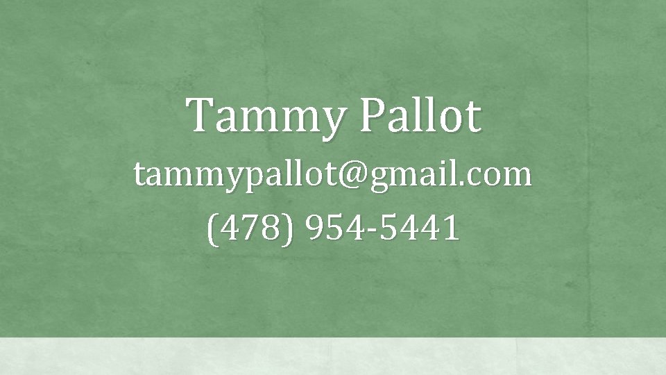 Tammy Pallot All scripture is inspired by God and is useful for teaching, for