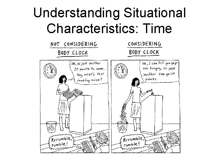 Understanding Situational Characteristics: Time Understanding Situational Characteristics: Time