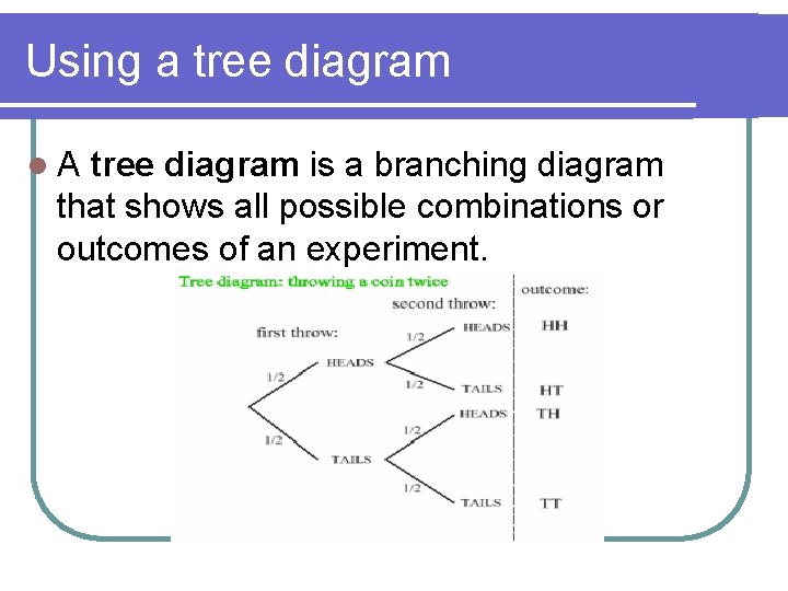 Using a tree diagram l. A tree diagram is a branching diagram that shows Using a tree diagram l. A tree diagram is a branching diagram that shows