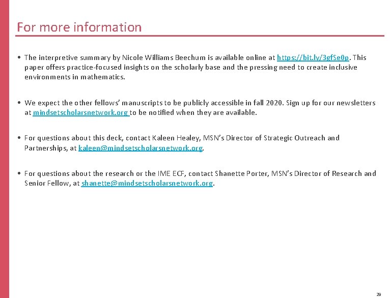 For more information • The interpretive summary by Nicole Williams Beechum is available online