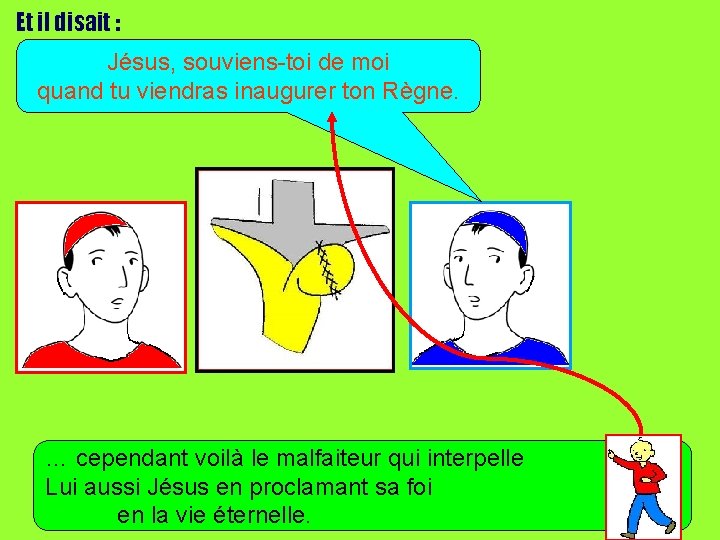 Et il disait : Jésus, souviens-toi de moi quand tu viendras inaugurer ton Règne.