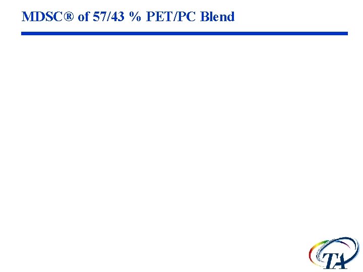 MDSC® of 57/43 % PET/PC Blend MDSC® of 57/43 % PET/PC Blend
