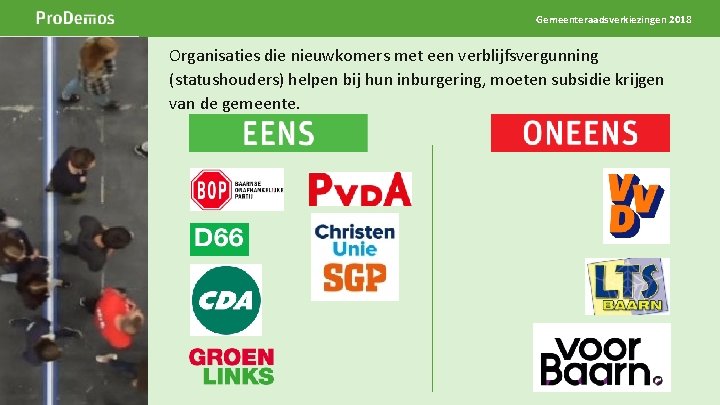 Gemeenteraadsverkiezingen 2018 Beeld op de positie van dit grijze kader Breedte 5 cm Hoogte