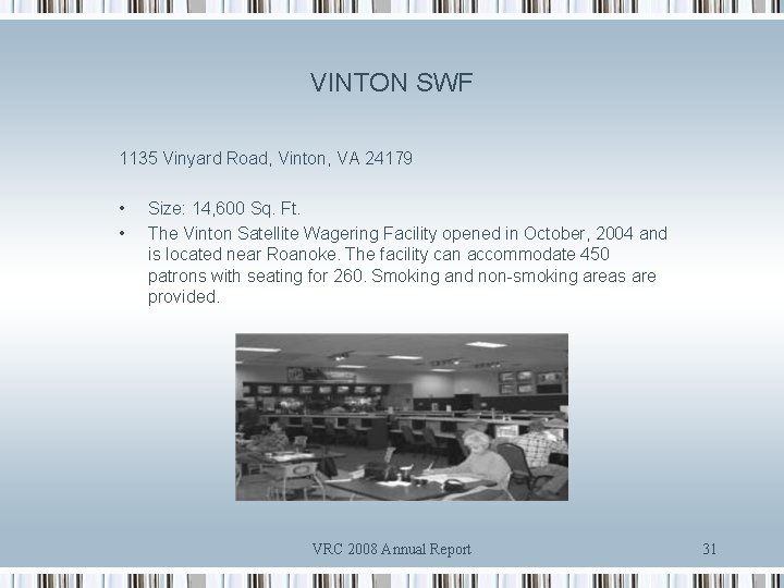 VINTON SWF 1135 Vinyard Road, Vinton, VA 24179 • • Size: 14, 600 Sq.