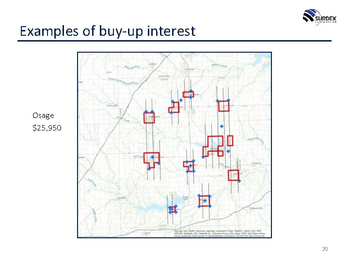 Examples of buy-up interest Osage $25, 950 20 