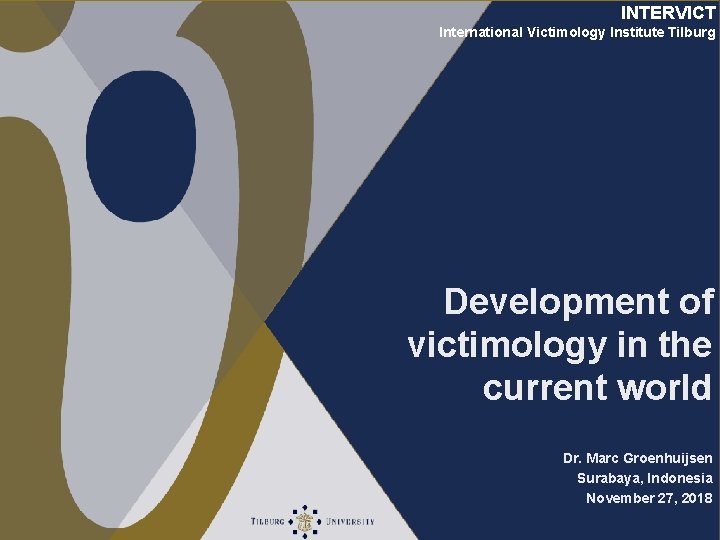 INTERVICT International Victimology Institute Tilburg Development of victimology in the current world Dr. Marc