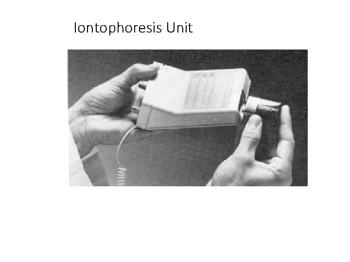Iontophoresis Unit 