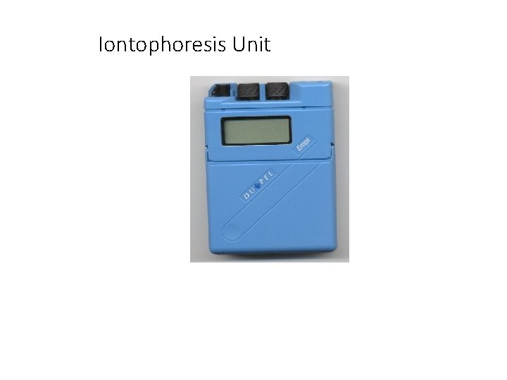 Iontophoresis Unit 