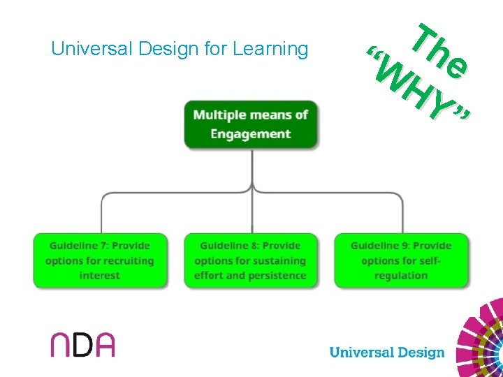 Universal Design for Learning Th “W e HY ” 