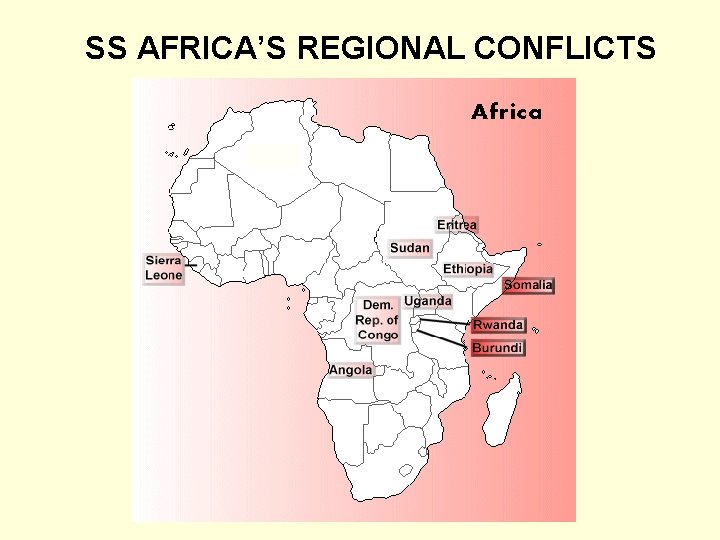 SS AFRICA’S REGIONAL CONFLICTS 