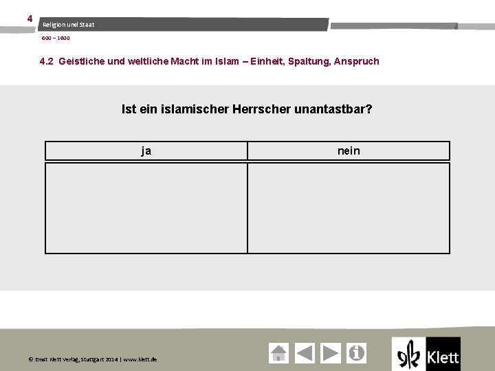 4 Religion und Staat 600 – 1600 4. 2 Geistliche und weltliche Macht im