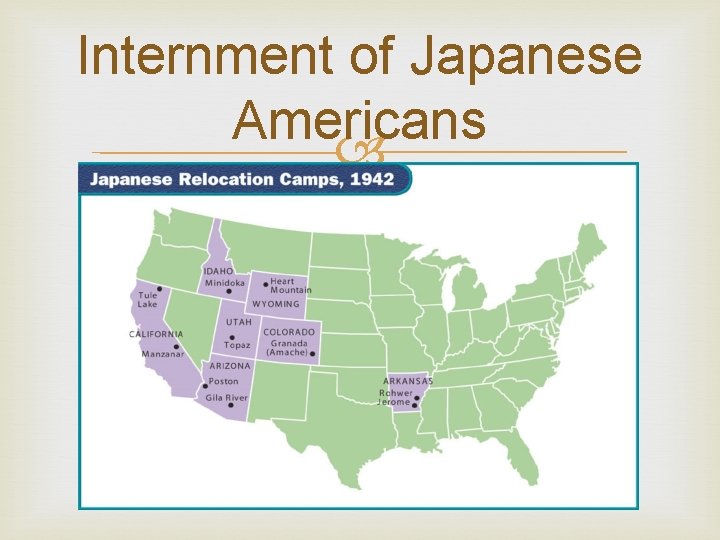 Internment of Japanese Americans 