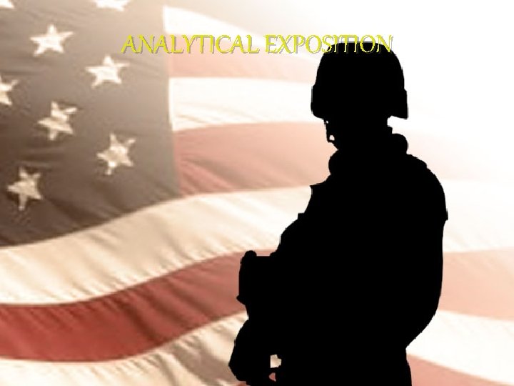 ANALYTICAL EXPOSITION ANALYTICAL EXPOSITION