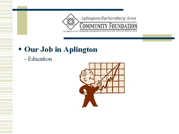 w Our Job in Aplington - Education 