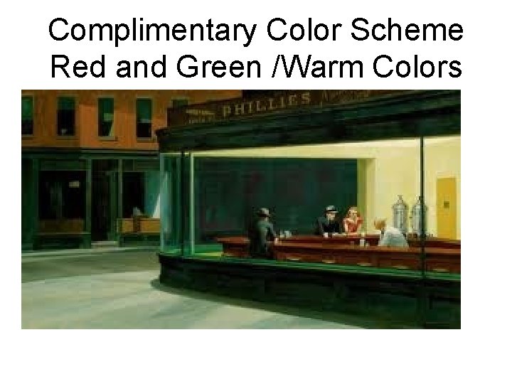 Complimentary Color Scheme Red and Green /Warm Colors 