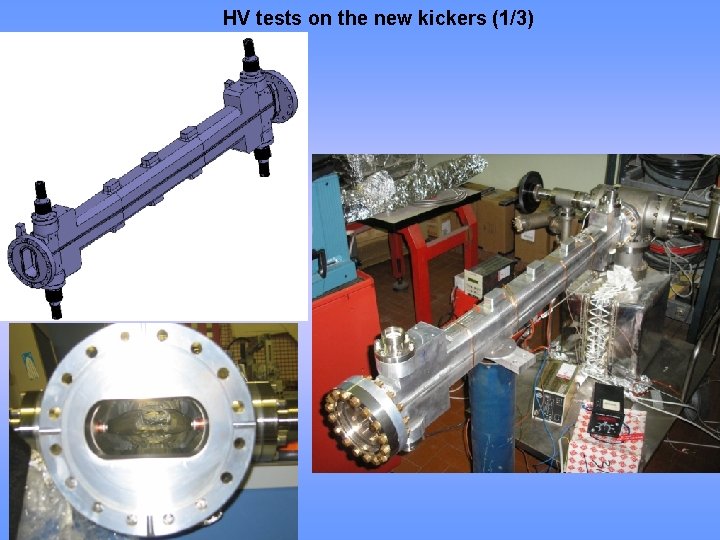 HV tests on the new kickers (1/3) 