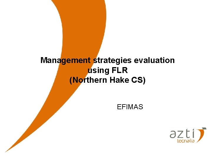 Management strategies evaluation using FLR (Northern Hake CS) EFIMAS 