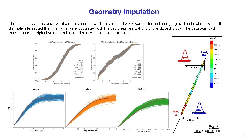 Geometry Imputation The thickness values underwent a normal score transformation and SGS was performed