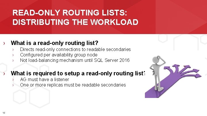 READ-ONLY ROUTING LISTS: DISTRIBUTING THE WORKLOAD › What is a read-only routing list? ›