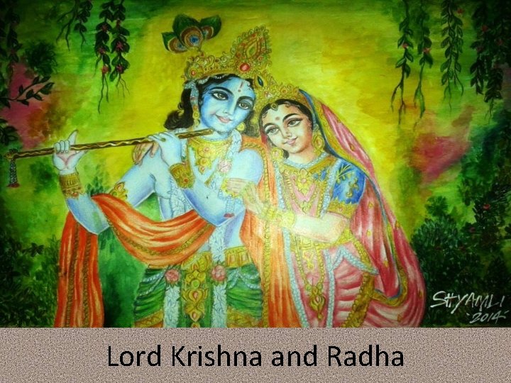 Lord Krishna and Radha 