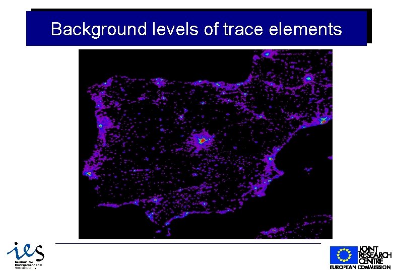 Background levels of trace elements 1/31/2022 