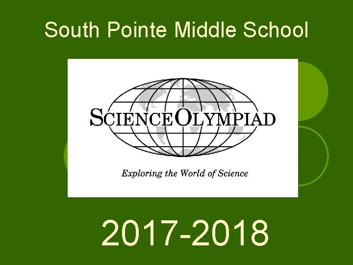 South Pointe Middle School 2017 -2018 