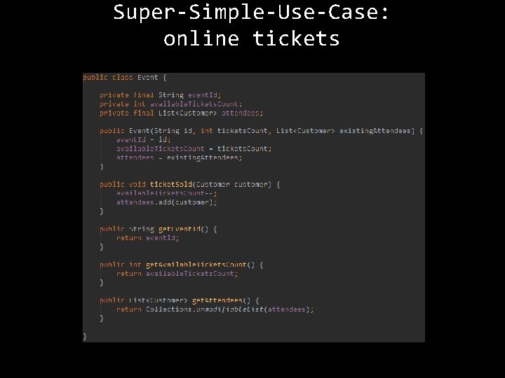 Super-Simple-Use-Case: online tickets 