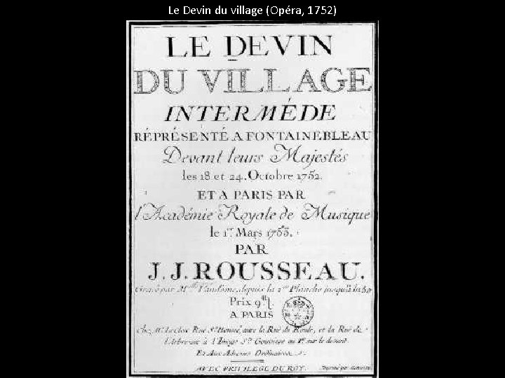 Le Devin du village (Opéra, 1752) 