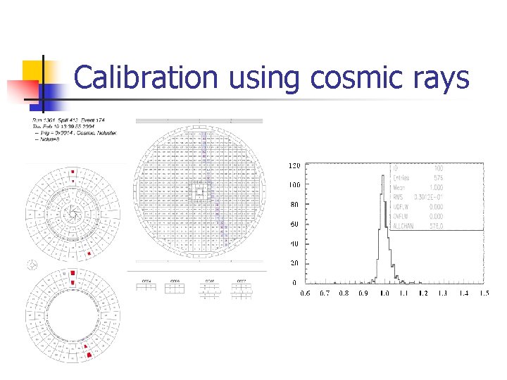 Calibration using cosmic rays 