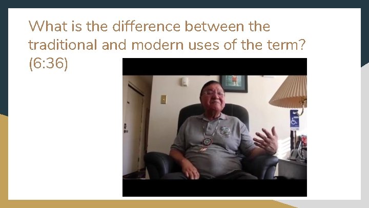 What is the difference between the traditional and modern uses of the term? (6: