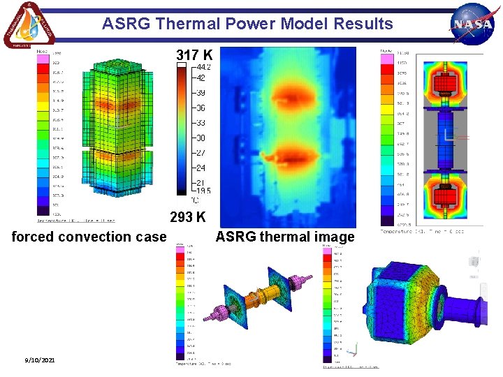 ASRG Thermal Power Model Results 317 K 293 K forced convection case 9/10/2021 ASRG