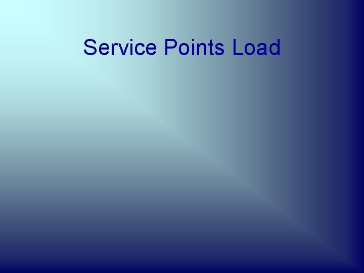 Service Points Load 