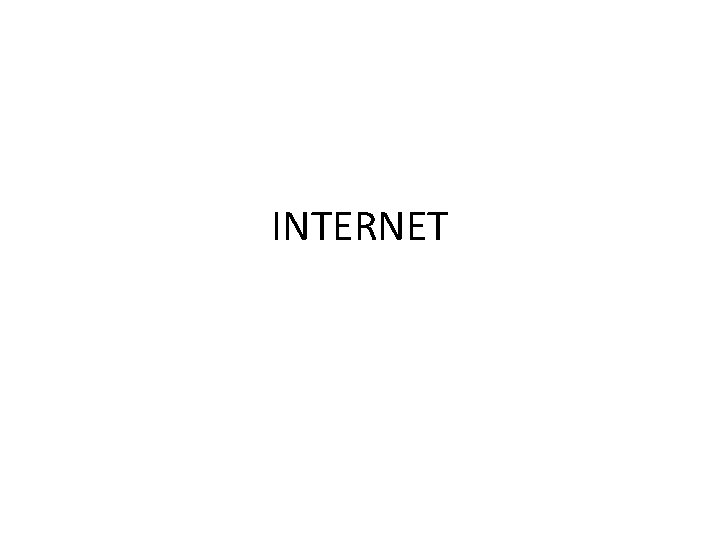 INTERNET 