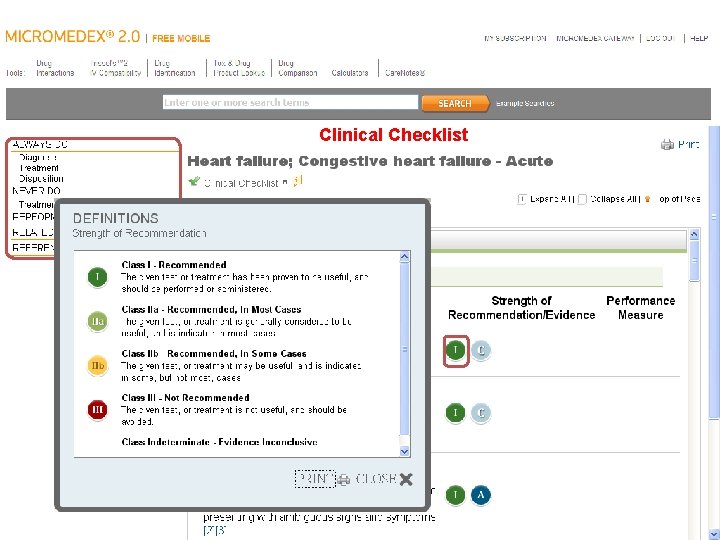 Clinical Checklist 