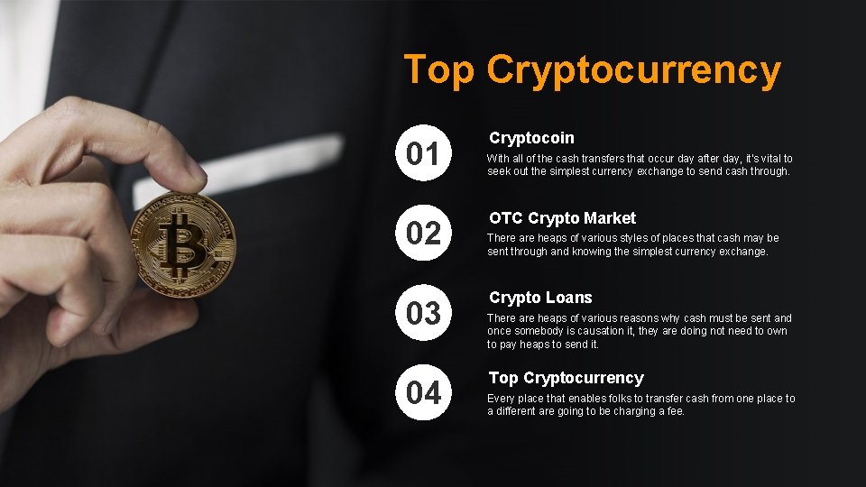Top Cryptocurrency 01 02 03 04 Cryptocoin With all of the cash transfers that