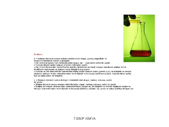 7. SINIF KİMYA 