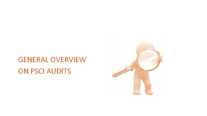 GENERAL OVERVIEW ON PSCI AUDITS 