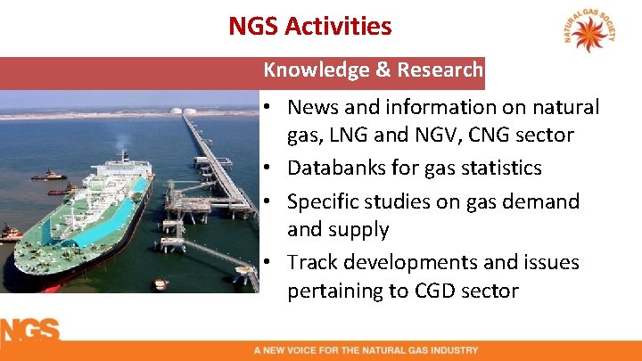 NGS Activities Knowledge & Research • News and information on natural gas, LNG and
