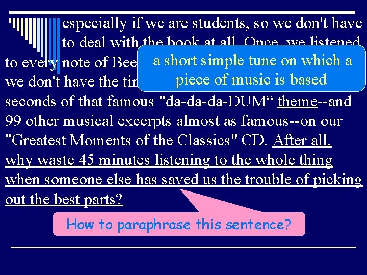 especially if we are students, so we don't have to deal with the book